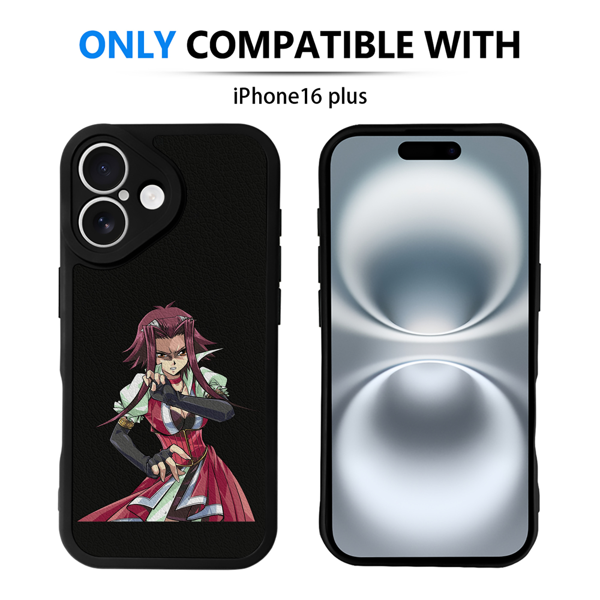 （画像用） 遊☆戯☆王 Yu-Gi-Oh! 【iPhone 16シリーズ対応】シリコンスマホケース（レザー調） 材質：シリコン